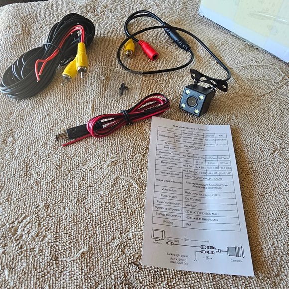 Electronic Automotive camera kit with night vision for camera ready audio system - Picture 6 of 9